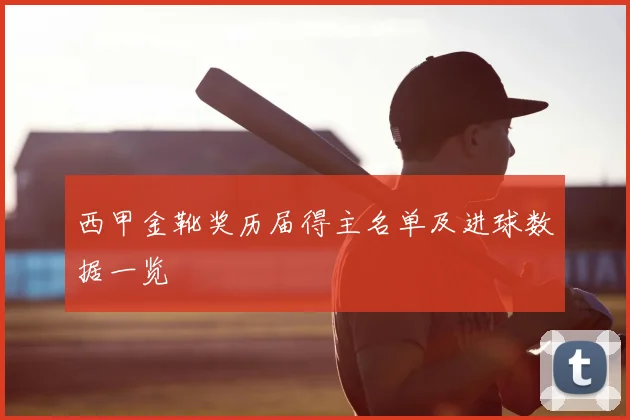 西甲金靴奖历届得主名单及进球数据一览